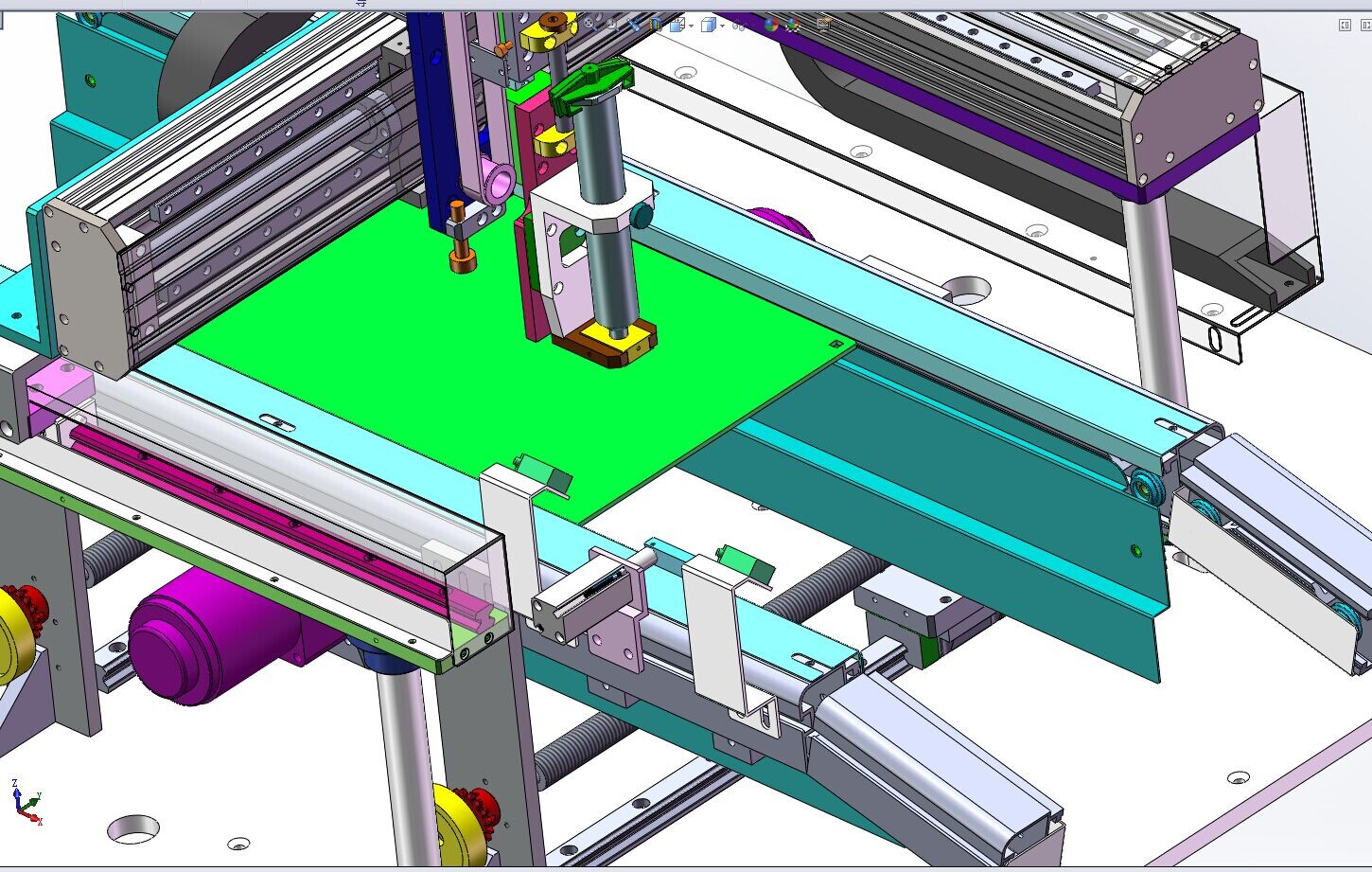 在线式点胶机UV胶硅胶 3D图纸 机械设计素材参考资料3D模型