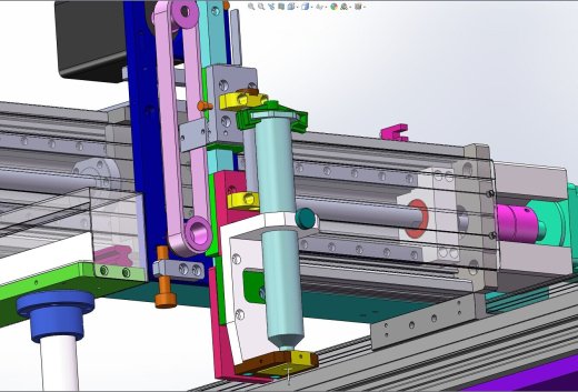 在线式点胶机UV胶硅胶 3D图纸 机械设计素材参考资料3D模型缩略图