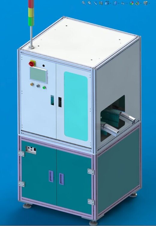 在线式点胶机UV胶硅胶 3D图纸 机械设计素材参考资料3D模型缩略图
