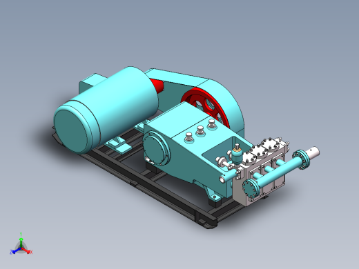 增压泵正等轴测缩略图