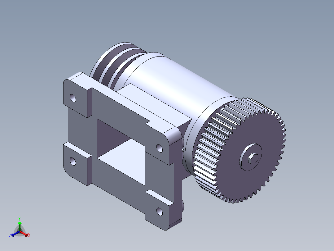 减速器正等轴测图