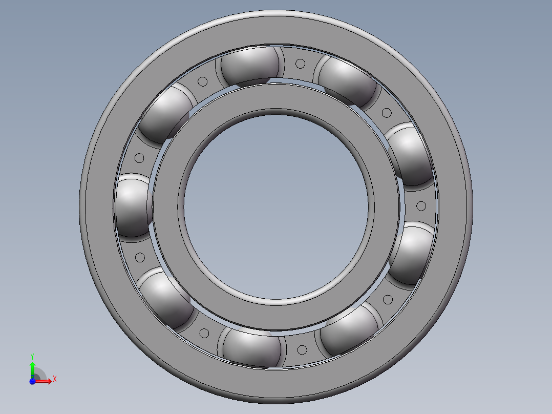 DB 6206轴承前视图