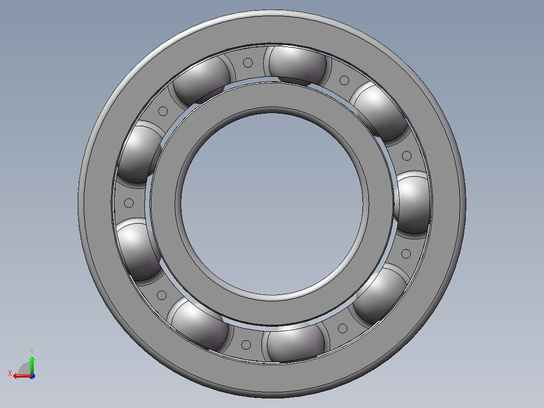 DB 6206轴承后视图