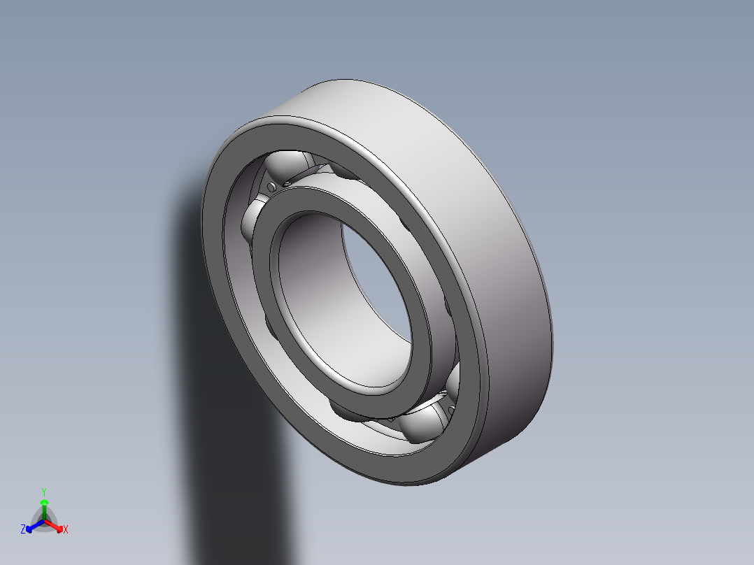 DB 6206轴承正等轴测图