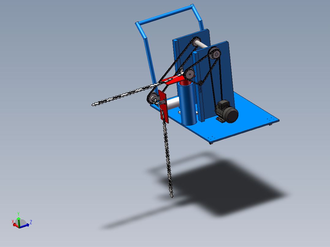 城市绿篱修剪机设计采用双刀片（含SW三维+CAD图纸+说明书）