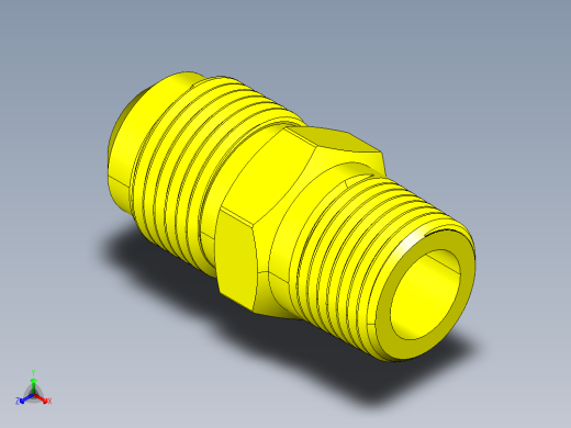 喇叭形 45D 半接头连接器-FLARE 45D 1-2 Tube OD-34-16 x 3-8 NPT.STEP