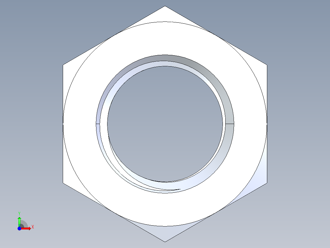 公制螺母-M36x4.STEP前视图