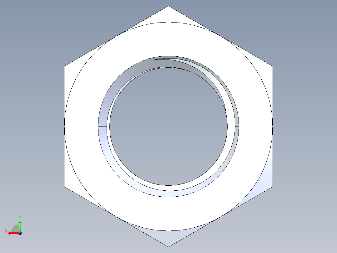 公制螺母-M36x4.STEP后视图