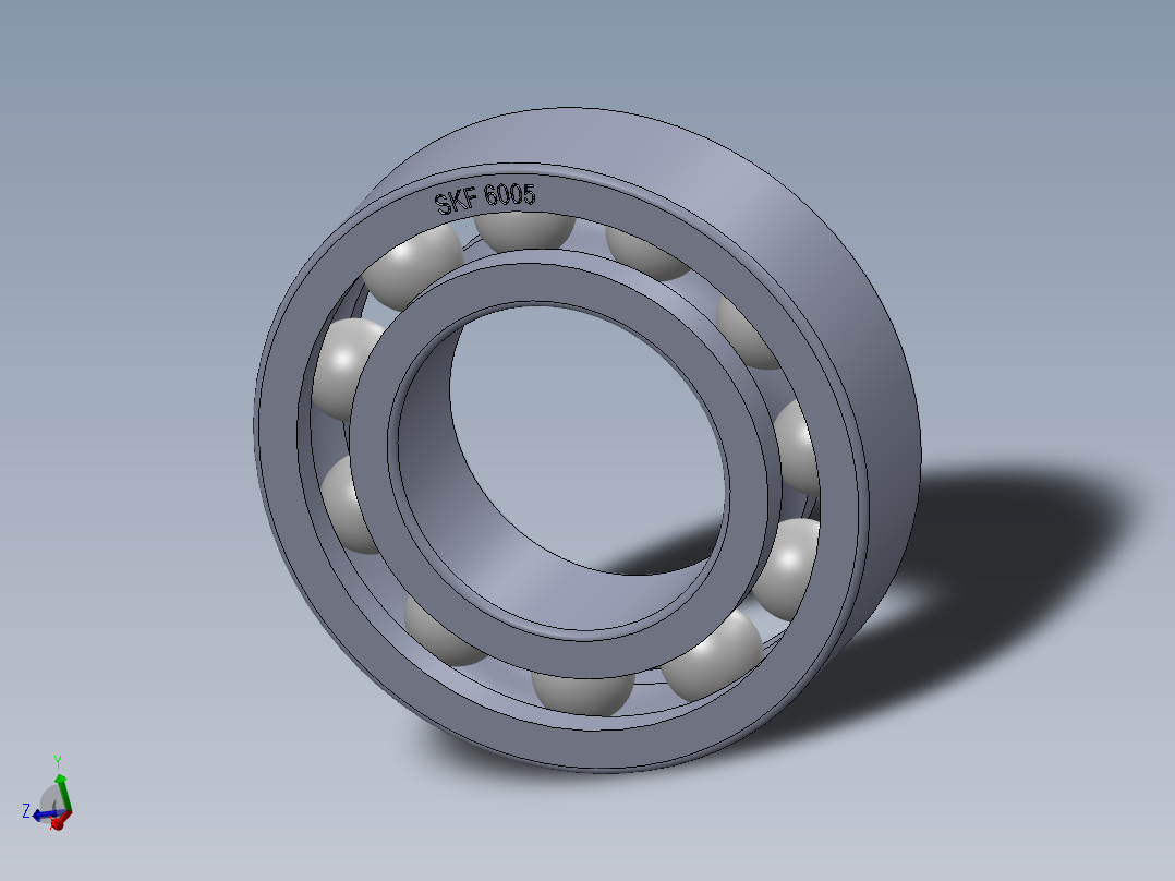 滚珠轴承-SKF BALL BEARING 6005 25x47x12