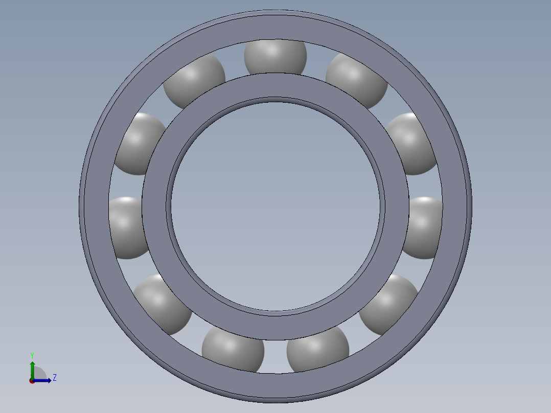 滚珠轴承-SKF BALL BEARING 6005 25x47x12左视图