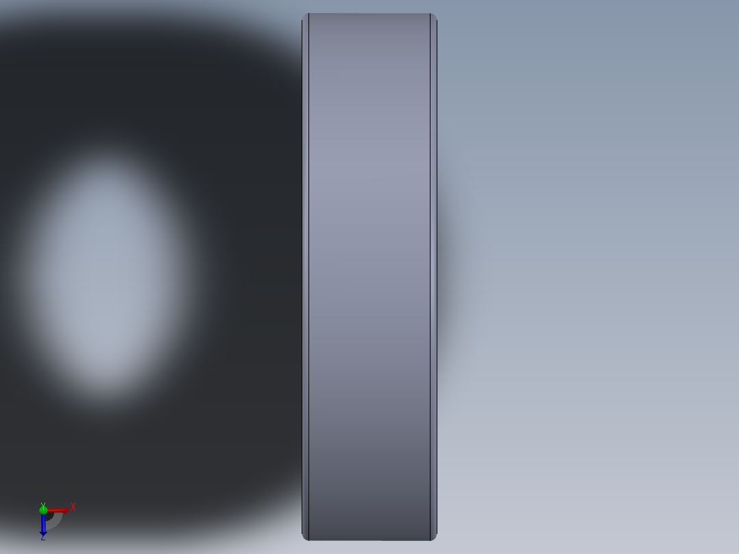 滚珠轴承-SKF BALL BEARING 6005 25x47x12俯视图