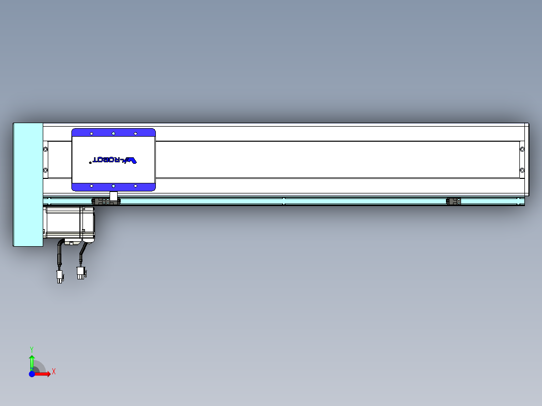 威洛博VC丝杆传动-无尘环境VC14-Lxx-C-S650-BL-ZP40-C3前视图