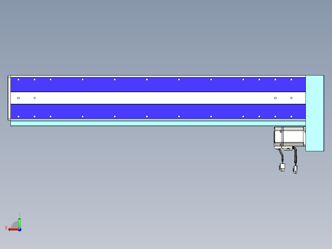 威洛博VC丝杆传动-无尘环境VC14-Lxx-C-S650-BL-ZP40-C3后视图