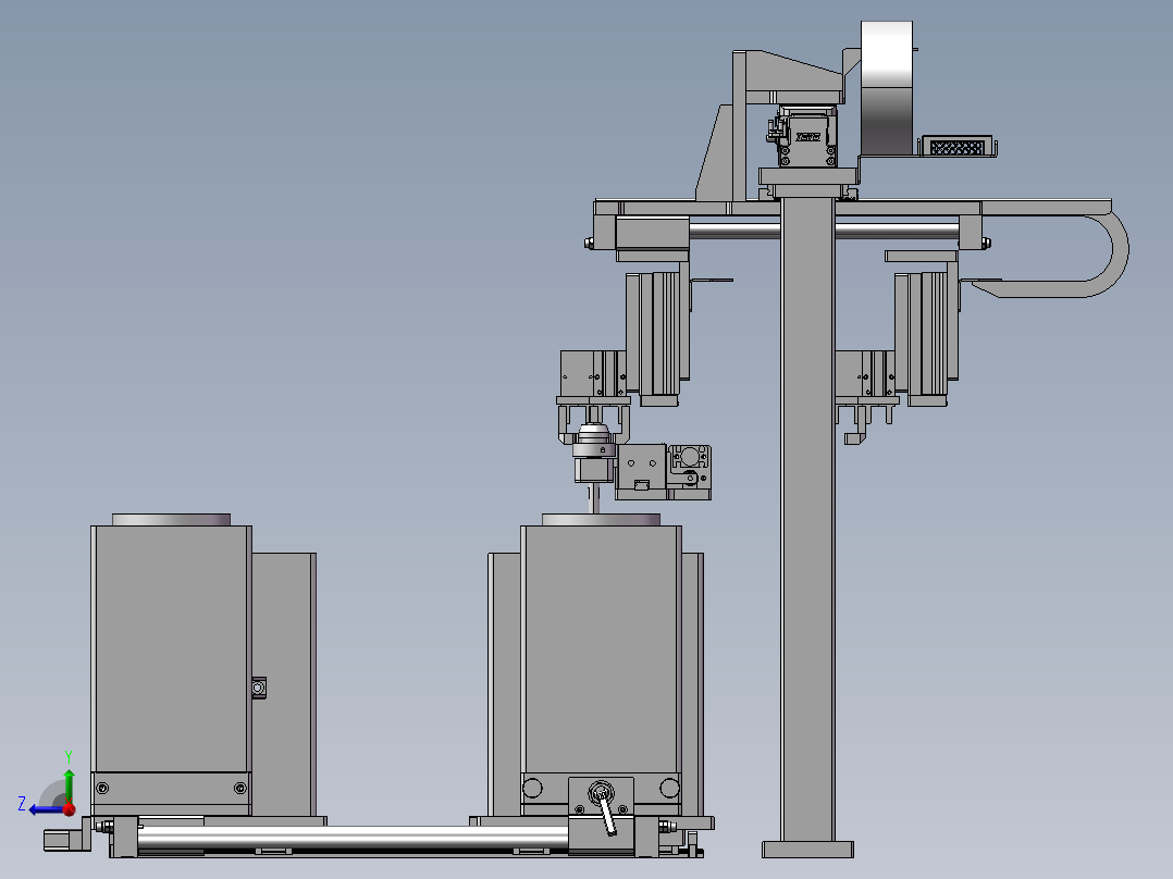 剔除机构右视图