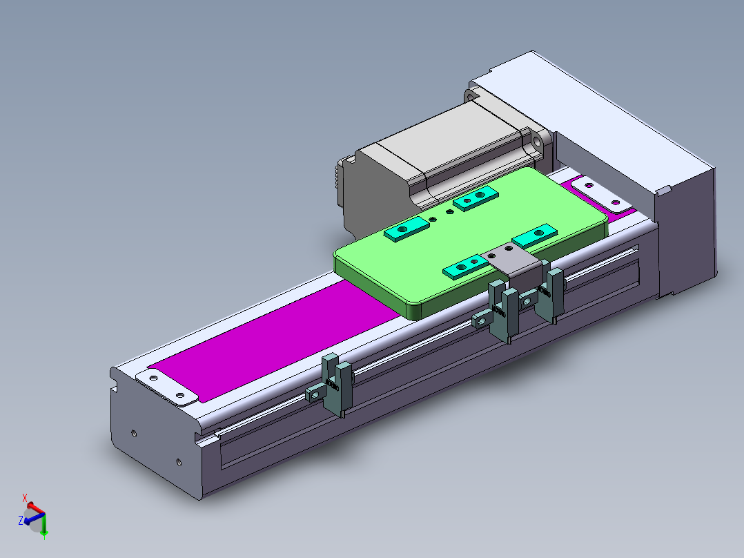 MTH丝杆半封闭模组MTH6M-BL-57主视图