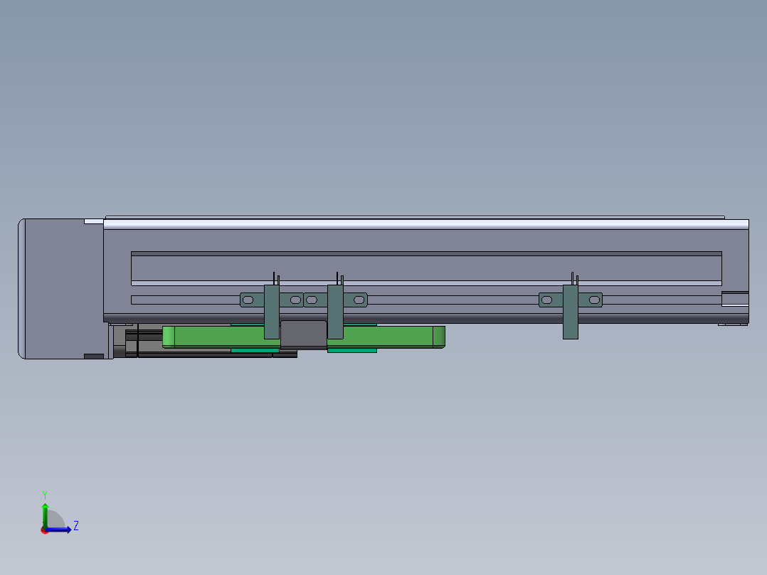 MTH丝杆半封闭模组MTH6M-BL-57左视图