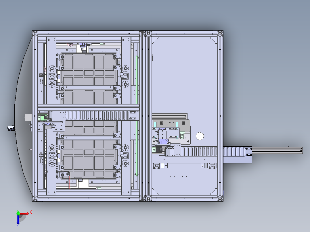 LAM Loader上料设备sw18可编辑俯视图