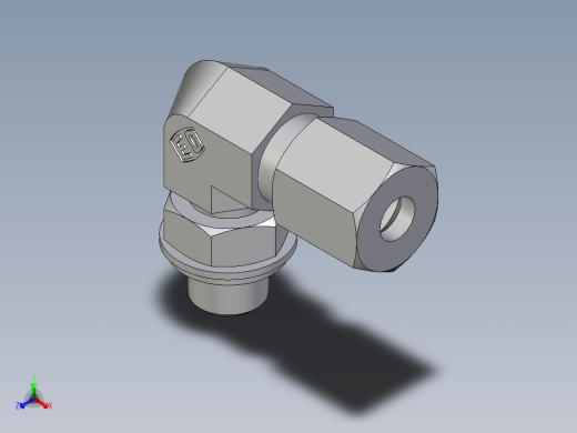卡套式工业通用硬管接头EO_Adjustable_Locknut_elbow_WEE06ZLRCF