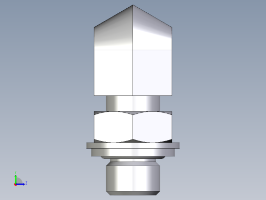 卡套式工业通用硬管接头EO_Adjustable_Locknut_elbow_WEE06ZLRCF左视缩略图