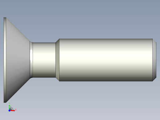 沉头螺钉-Screw_-M14-L50_33-28-20-45_-Cross_Countersunk.stp前视缩略图