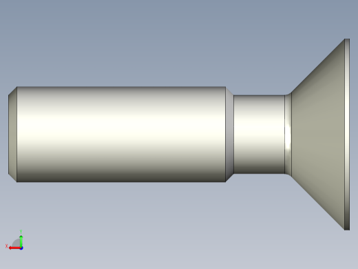 沉头螺钉-Screw_-M14-L50_33-28-20-45_-Cross_Countersunk.stp后视缩略图