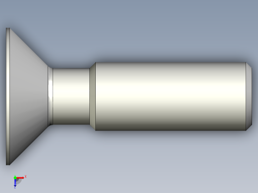 沉头螺钉-Screw_-M14-L50_33-28-20-45_-Cross_Countersunk.stp俯视缩略图