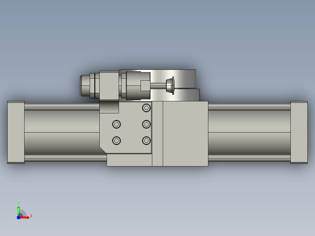旋转气爪PRY100S-180前视图