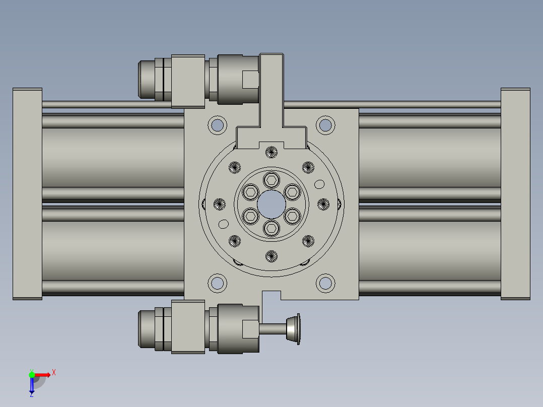 旋转气爪PRY100S-180俯视图