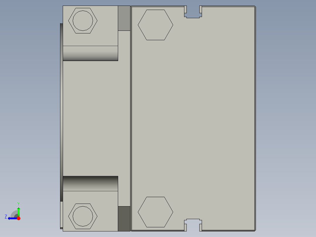 旋转气爪PRC30ST-180右视图