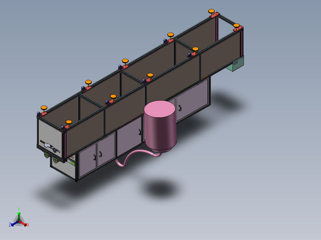静电涂覆正等轴测图