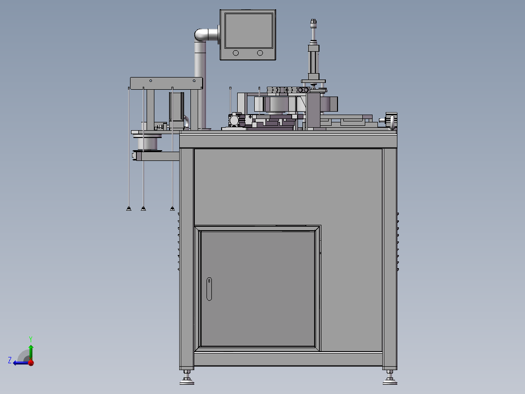 箭翼自动粘贴设备（自动贴标机）右视图