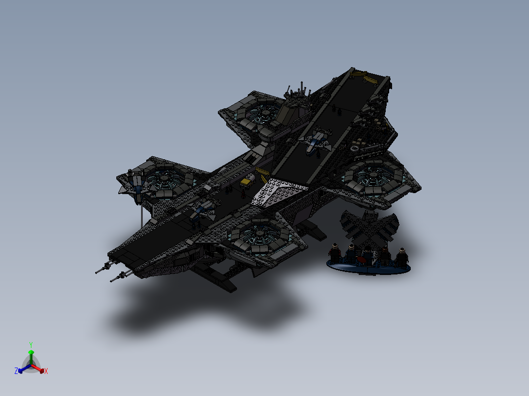 乐高航空母舰模型