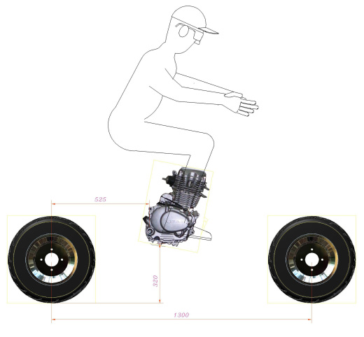 自制简易ATV越野4轮钢管车3D图纸缩略图