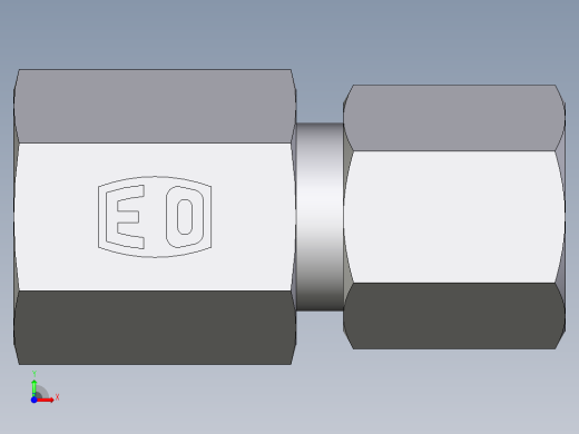 卡套式工业通用硬管接头EO_Swivel_connector_GAI06ZSR71前视缩略图