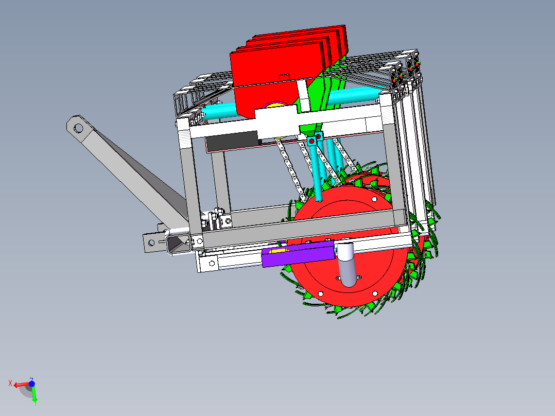 棉花精量播种机三维SolidWorks