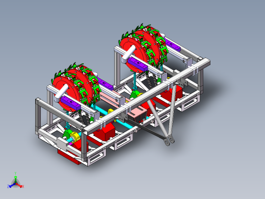 棉花精量播种机三维SolidWorks正等轴测缩略图
