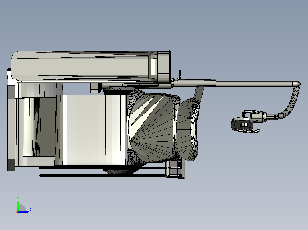 牙医的椅子左视图