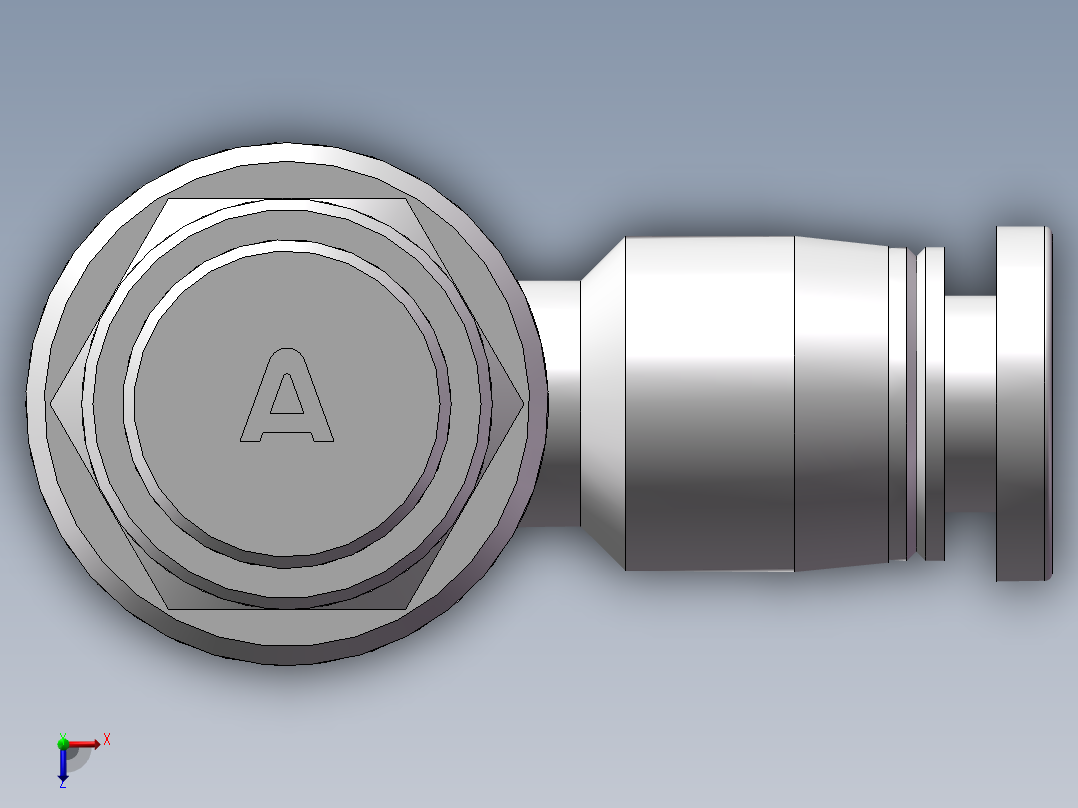 节流阀PSL401A（1分4厘）俯视图