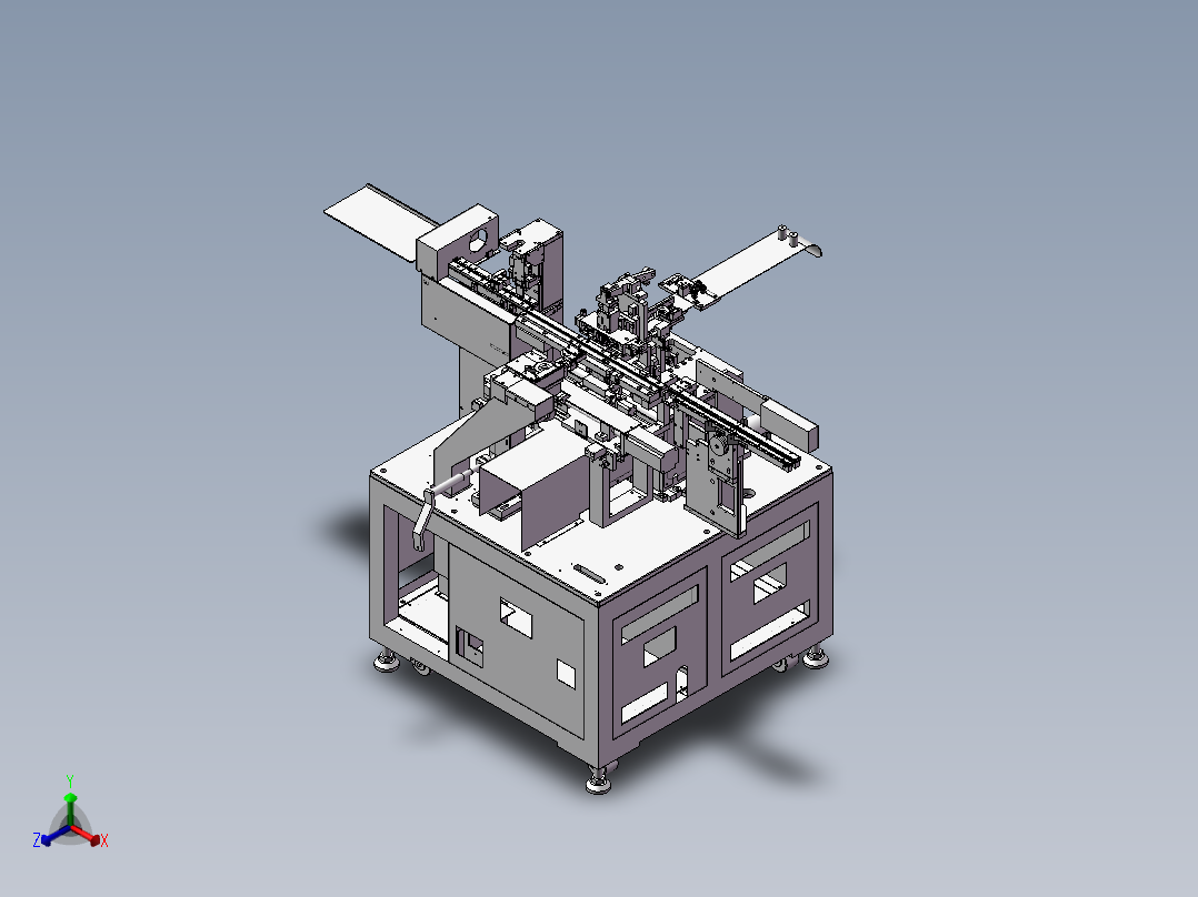 凸轮插针机正等轴测图