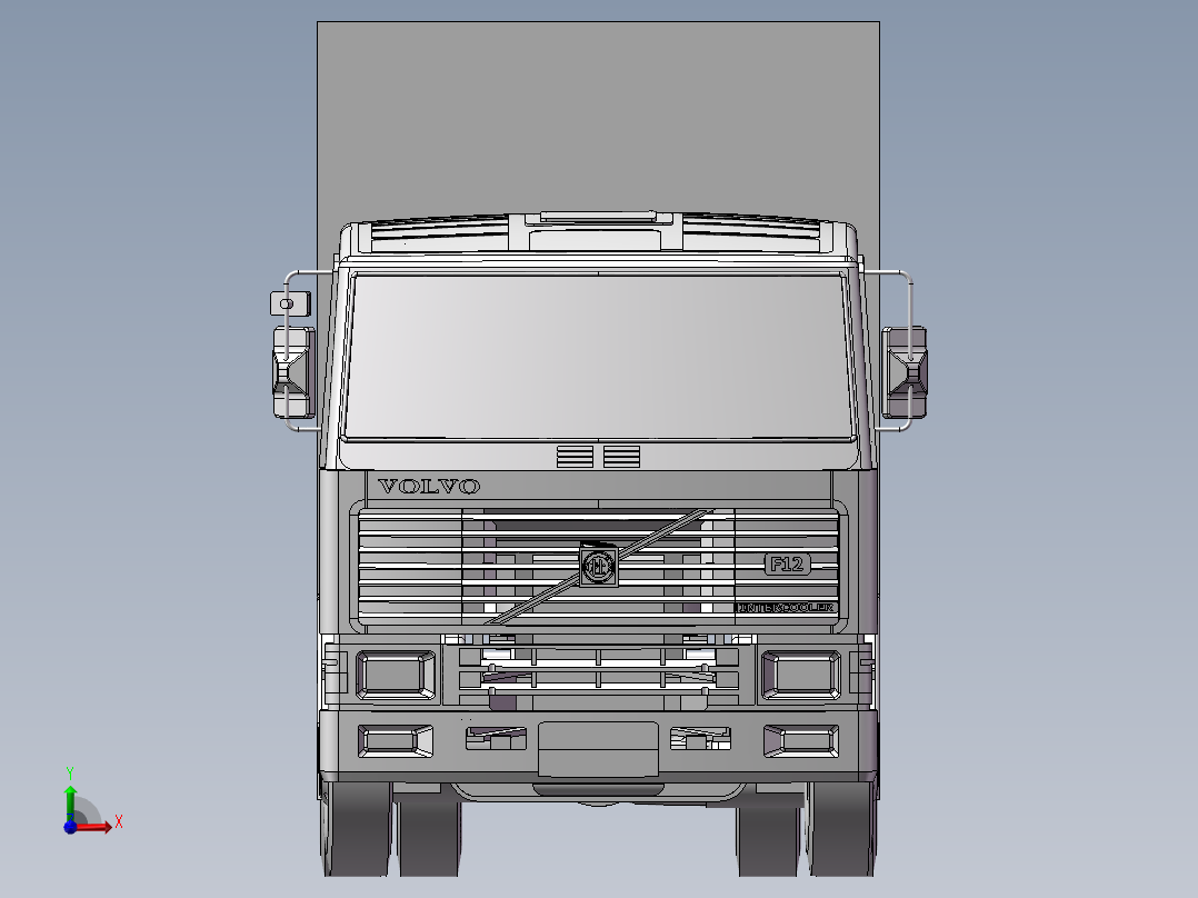 我们的卡车，设计图前视图