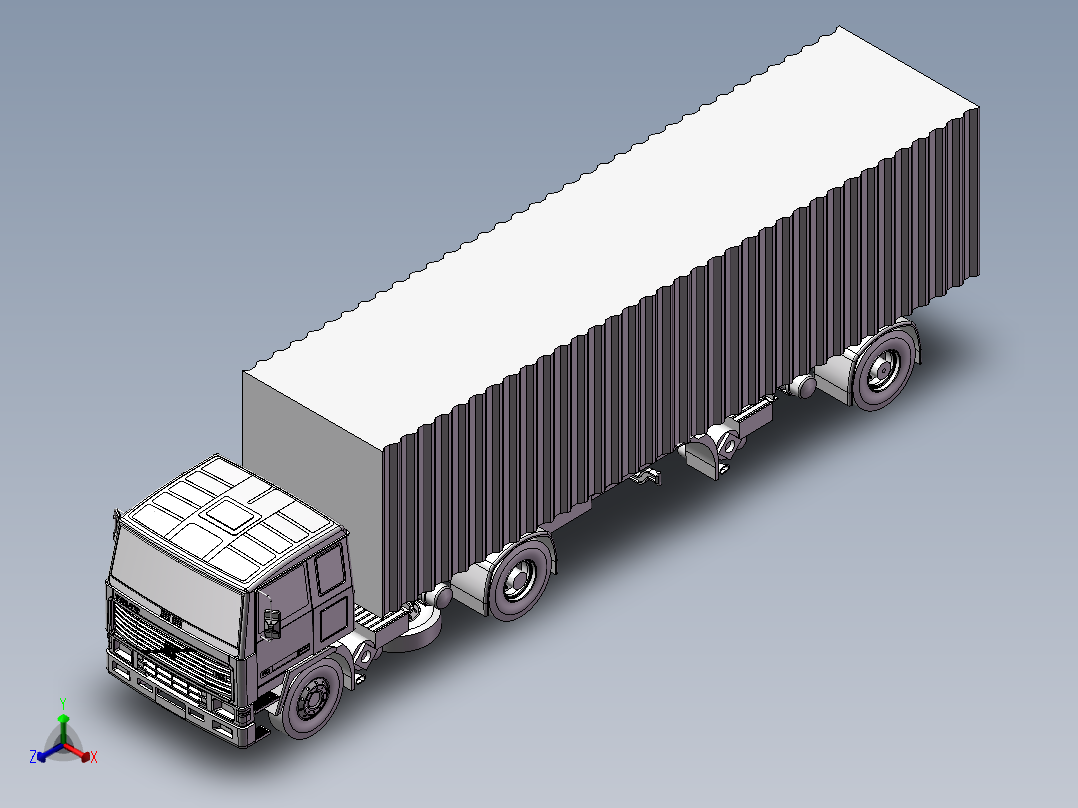 我们的卡车，设计图正等轴测图