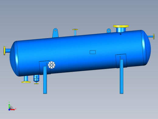 换热器三维模型三维前视缩略图