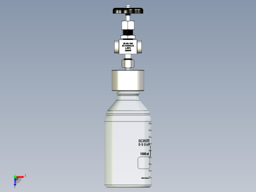 用于液体取样的GL45瓶螺纹带瓶头取样阀俯视缩略图