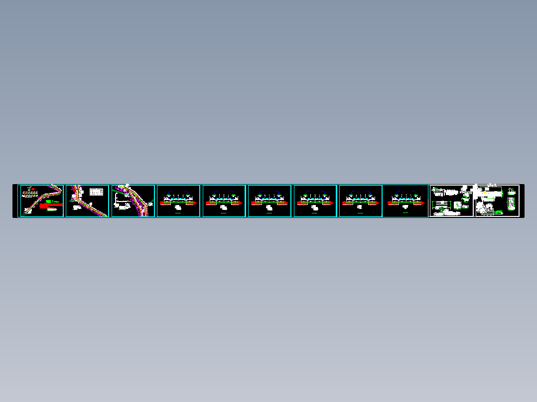 某段道路照明系统布线图