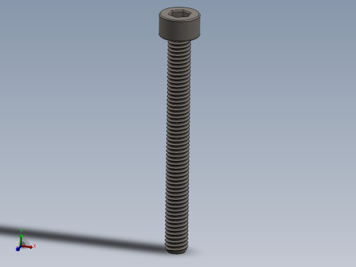 Screw_DIN_912_M2.5x25F_A2.SLDPRT公制内六角螺钉