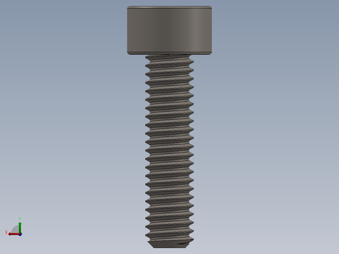 Screw_DIN_912_M4x16F_A2.SLDPRT公制内六角螺钉后视图