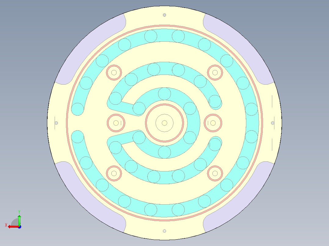 圆形塑料实用弓后视图