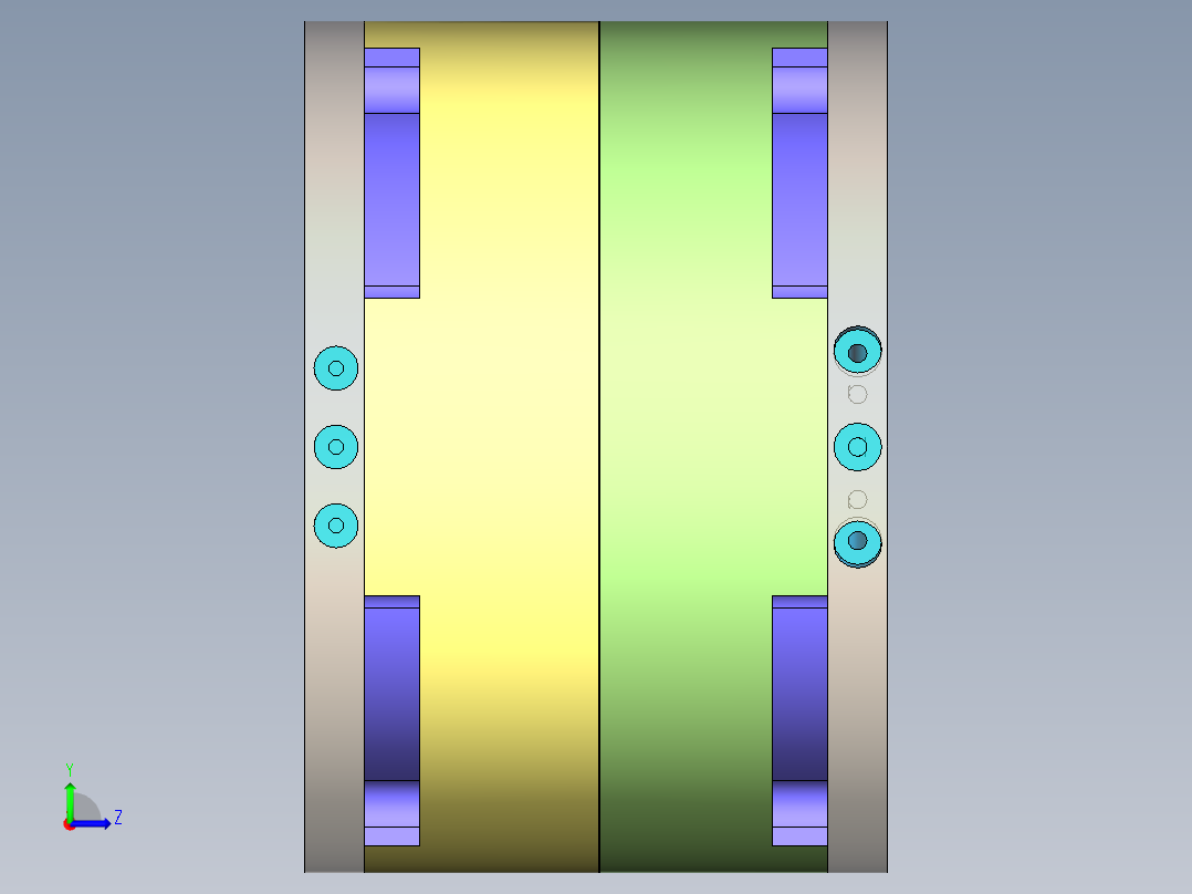 圆形塑料实用弓左视图