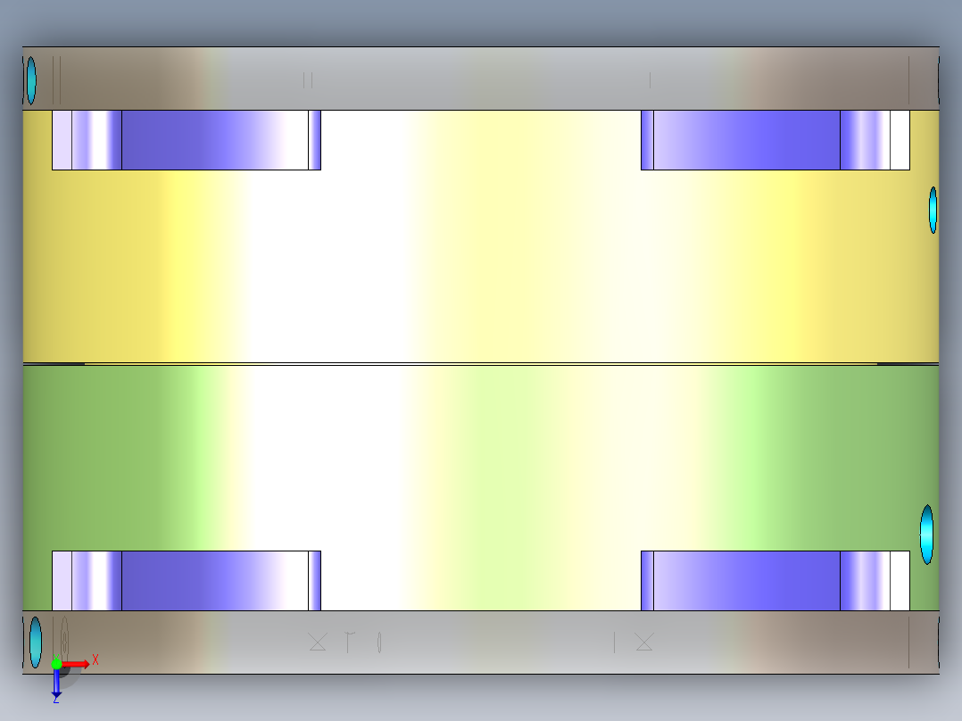 圆形塑料实用弓俯视图