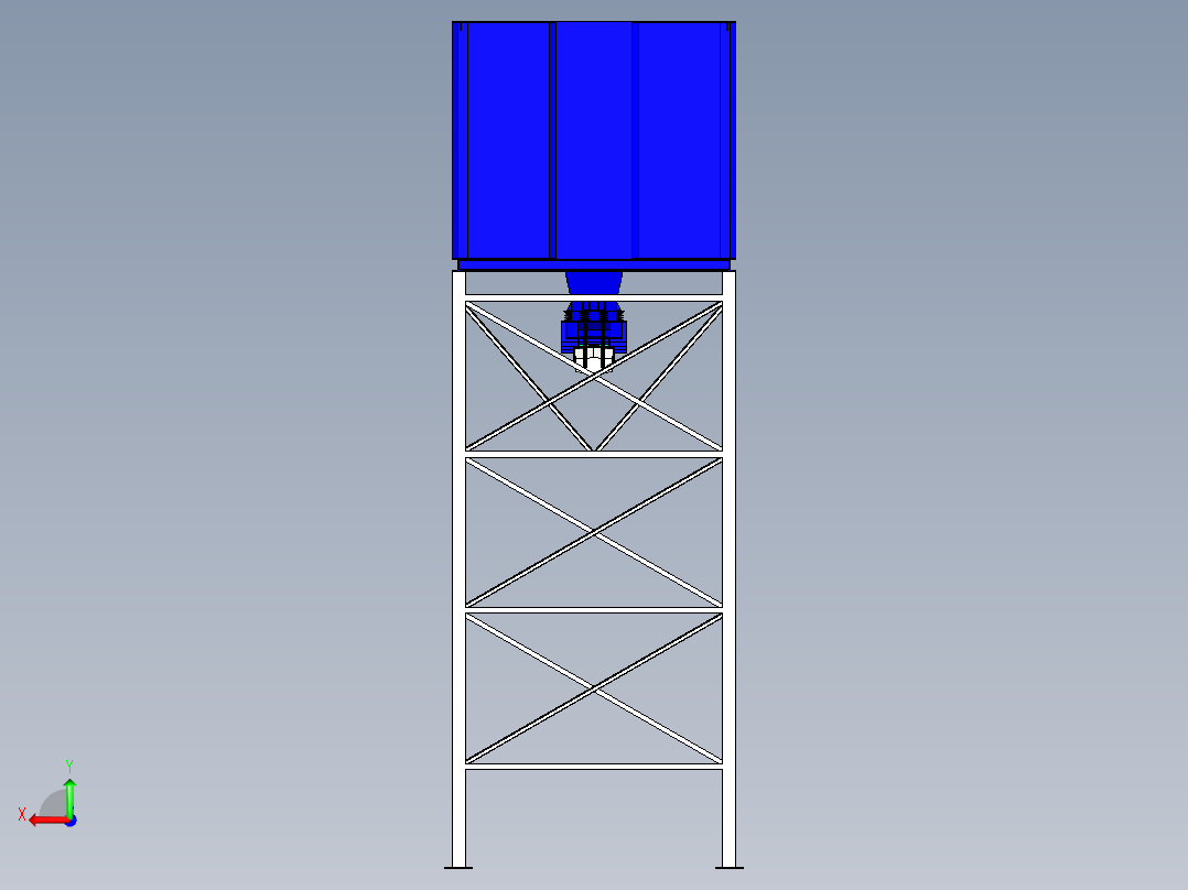 B3003884-SurgeBin 15立方米 带振动给料机后视图